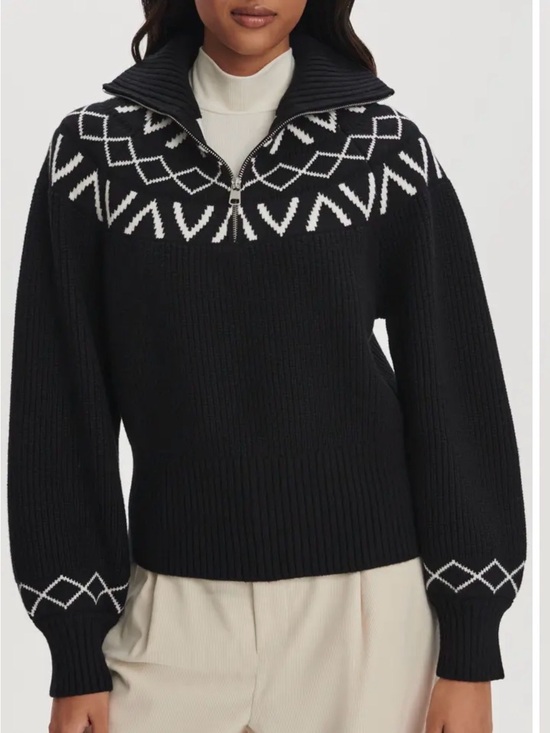 Varley Sweaters - Varley Sigrid Fair Isle Half Zip Sweater
